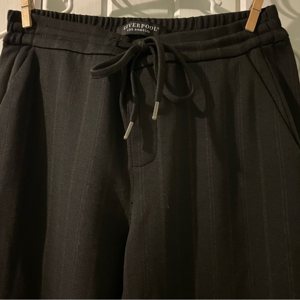 LIVERPOOL pinstripe sweatpants-size 2 26 NWOT